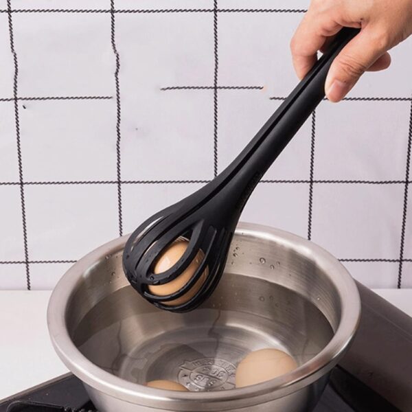 3 In 1 Egg Beater, Whisk & Food Clip for Boiled Eggs, Noodle, Bread, - Image 2