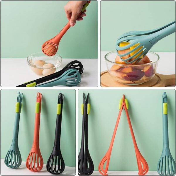 3 In 1 Egg Beater, Whisk & Food Clip for Boiled Eggs, Noodle, Bread, - Image 4